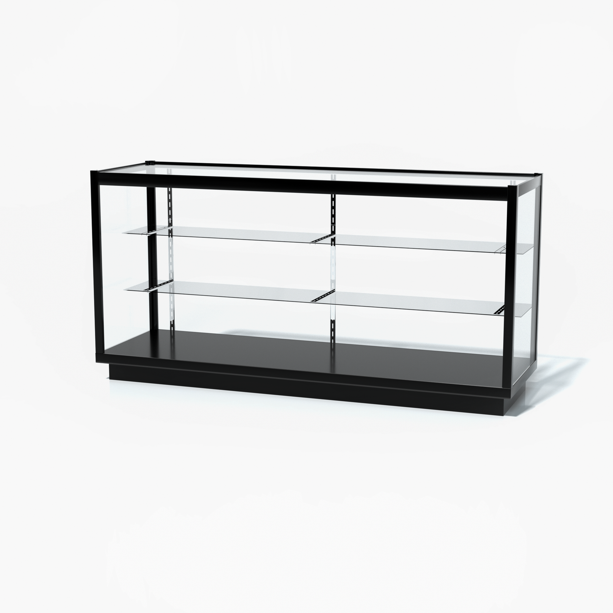 6 FEET EXTRA FULL VISION GLASS SHOWCASE - FULLY ASSEMBLED